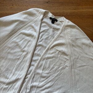 RW&CO Knit Off-White Open-Front Cardigan Size Medium